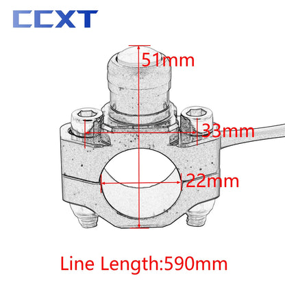 Motorcycle CNC Switch Start Stop Kill Switch Momentary Push Button