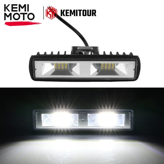 LED Work Light Headlight Spotlight For UTV ATV On-Road Off-Road Auto