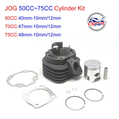 40mm 47mm 48mm 10mm Cylinder Big Bore Kit JOG 50 50CC 70CC 75CC 80CC