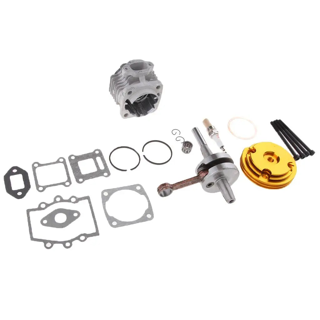 44mm Big Bore Top End Cylinder Rebuild Kit Piston for 49cc 2-Stroke