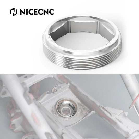 NICECNC ATV Steering Stem Bearing Holder Nut For Yamaha Raptor 700