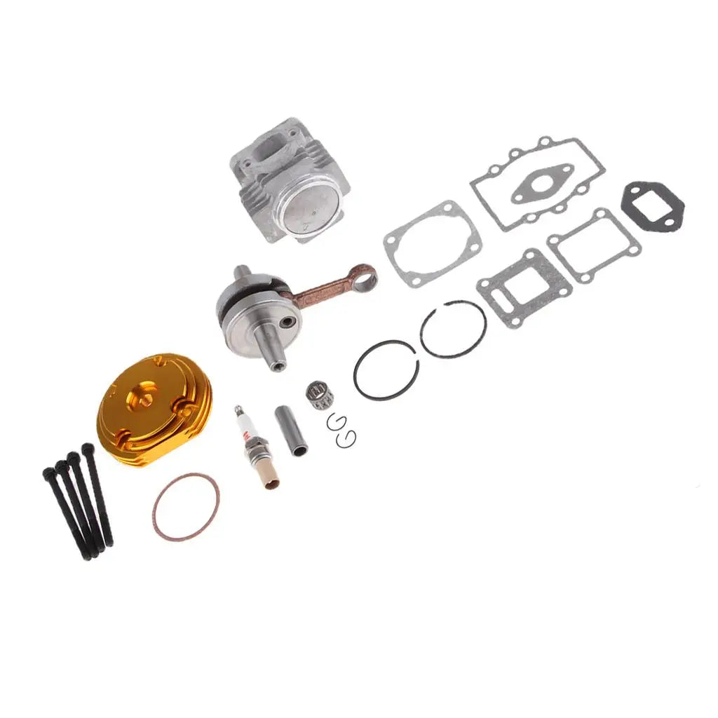 44mm Big Bore Top End Cylinder Rebuild Kit Piston for 49cc 2-Stroke