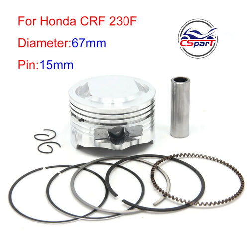 CRF230 CRF230F 233CC Big Bore 67mm 15mm Piston Kit Set For Honda