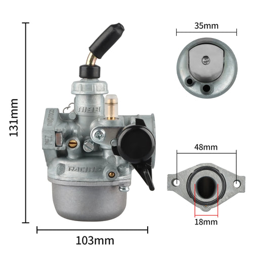 NIBBI PZ18 PZ14 Carburetor for 50cc 60cc 70cc 80cc 90cc 100cc