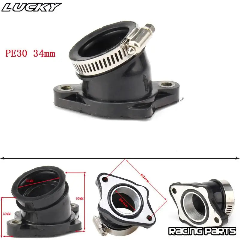 New Motorcycle Dirt Bike Racing PE30 34mm Carburetor Rubber Angled