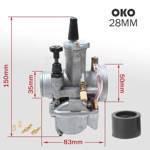 For OKO Dirt Bike ATV DIO JOG 2T 4T Motorcycle Carburetor PWK 21 24 26