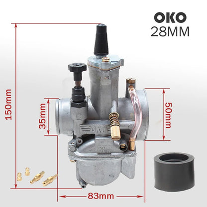 For OKO Dirt Bike ATV DIO JOG 2T 4T Motorcycle Carburetor PWK 21 24 26