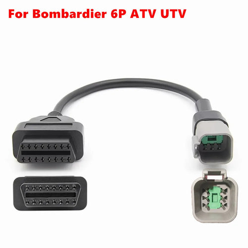 OBD2 Motorcycle Diagnostic Cable For Polaris 8Pin ATV For Bombardier