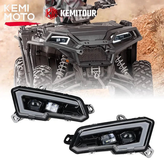 KEMIMOTO ATV LED Headlight Front Light Kits #2884859 Compatible with