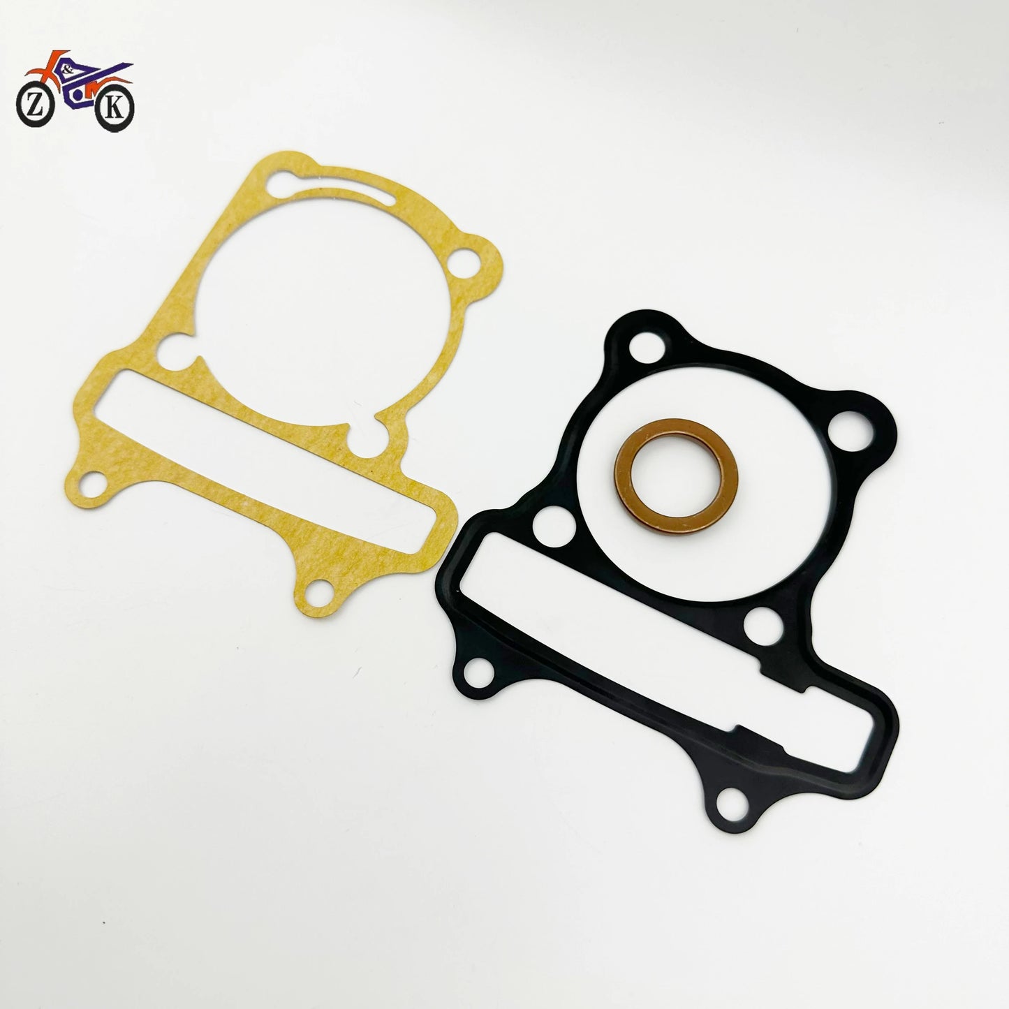 Motorbike cylinder kit piston ring assembly upper and lower gasket