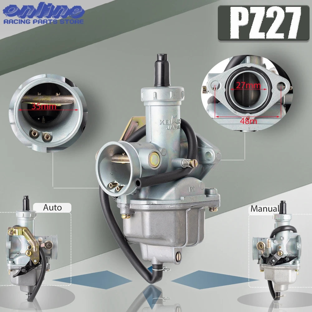 PZ27 Carburetor 27mm Carburador For CG125 CG150 CG200 TR250 175CC