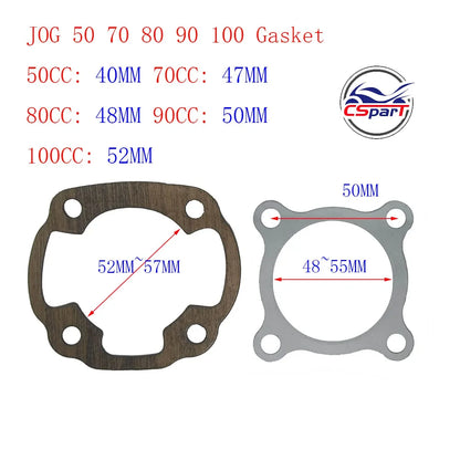 40mm 47mm 48mm 10mm Cylinder Big Bore Kit JOG 50 50CC 70CC 75CC 80CC