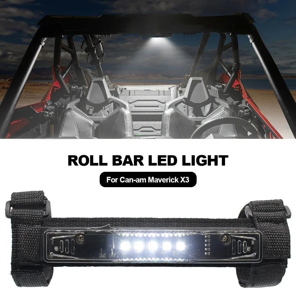 For Can-am Maverick X3 Universal Roll Bar LED Light UTV ATV For