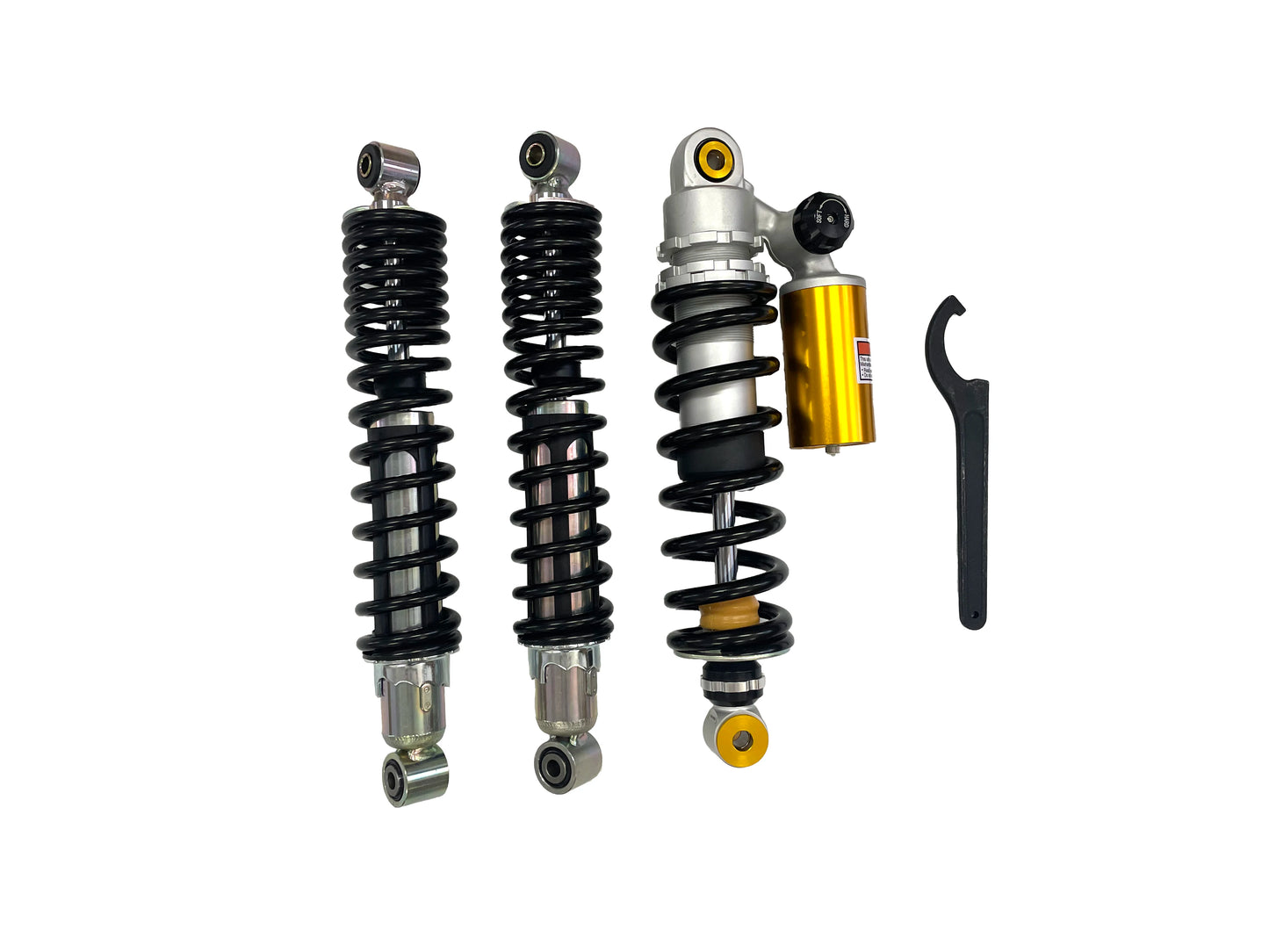 1 Set Heavy Duty Black Spring Front Rear Shock Absorber For Yamaha