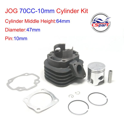 40mm 47mm 48mm 10mm Cylinder Big Bore Kit JOG 50 50CC 70CC 75CC 80CC