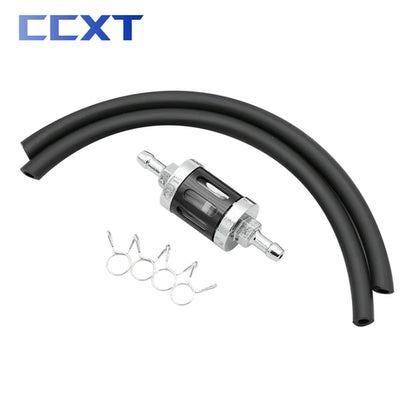 8mm 0.31" Motorcycle CNC Aluminum Glass Gas Fuel Gasoline Fuel Hose