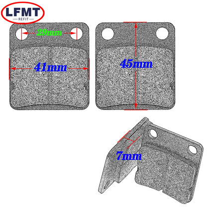 Motorcycle electric bike universal brake pad front and rear