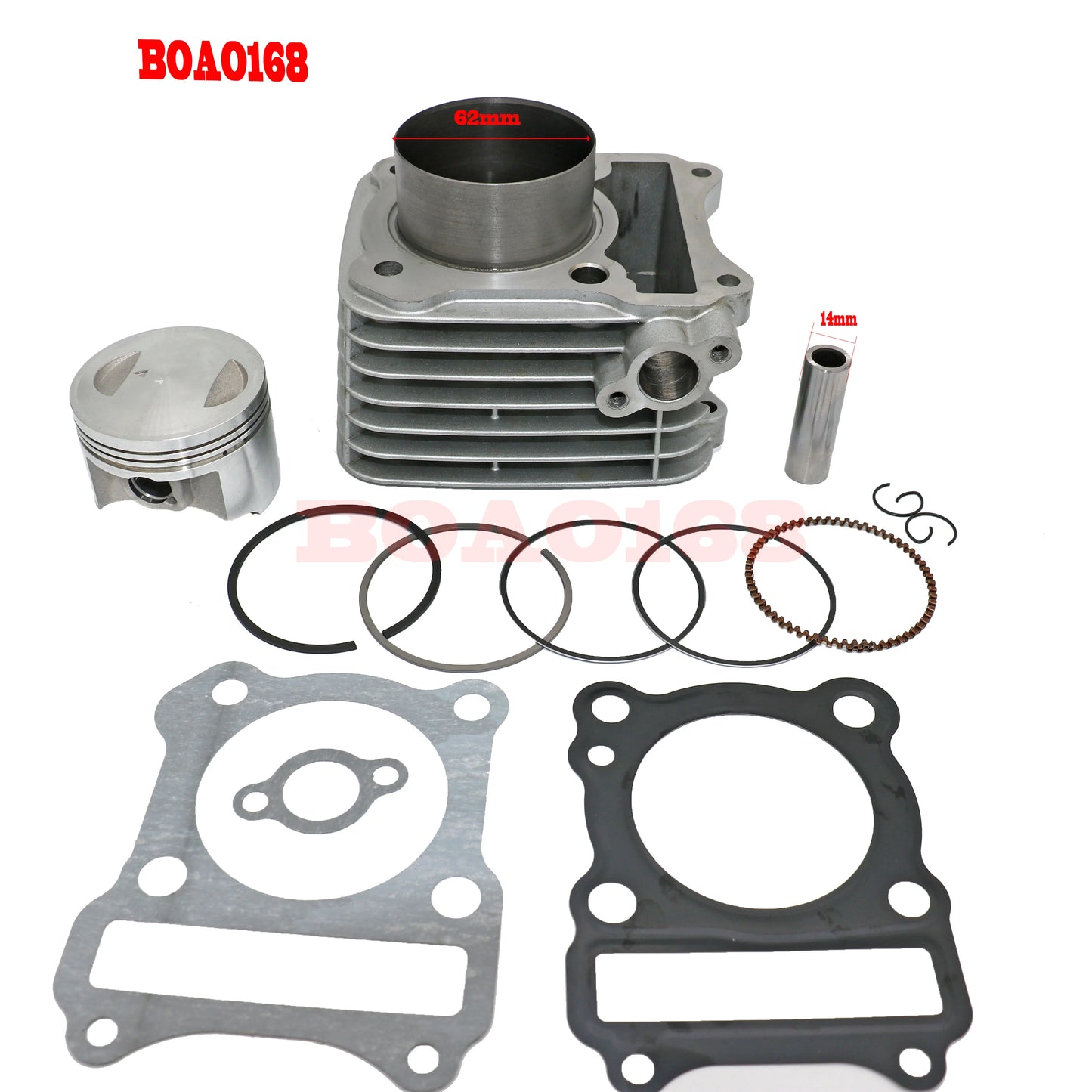 Motorcycle Cylinder Kit 62mm Big Bore For SUZUKI GS125 GN125 EN125