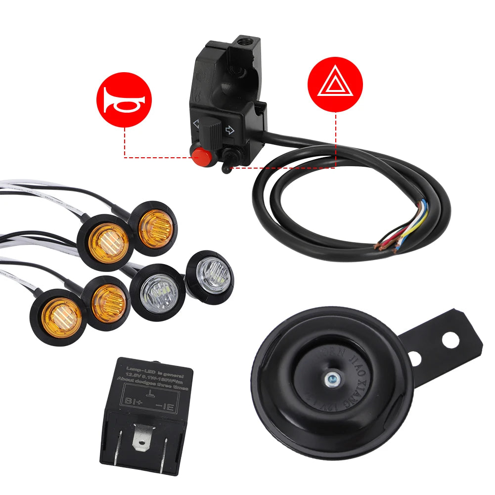 For Polaris Can Am Honda ATV UTV SXS Turn Signal Street Legal LED