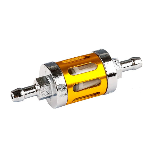 8mm/0.31" CNC Glass Motorcycle Gas Fuel Gasoline Oil Filter For ATV