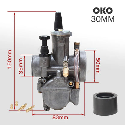 For OKO Dirt Bike ATV DIO JOG 2T 4T Motorcycle Carburetor PWK 21 24 26