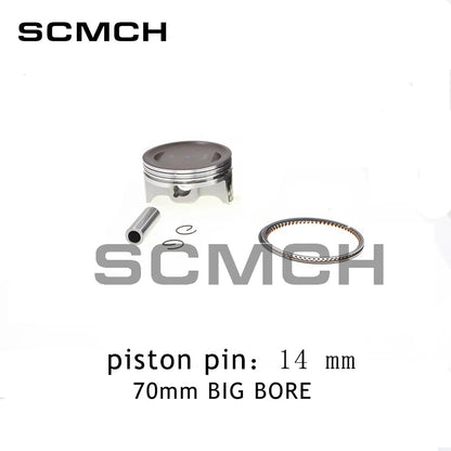 Motorcycle 70mm Big Bore Piston Ring  Kit For HONDA XR150 CBF150