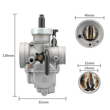 NIBBI Motorcycle 2T 4T Carburetor PE 22 24 26 28mm Modified racing