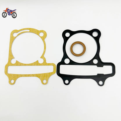 Motorbike cylinder kit piston ring assembly upper and lower gasket