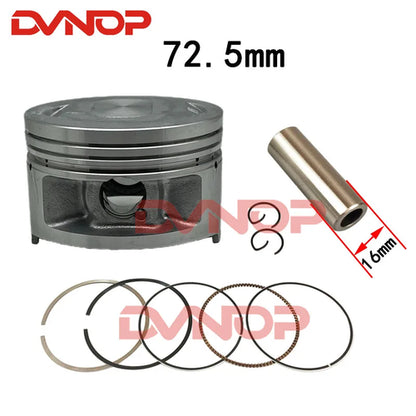 72.5mm Big Bore Piston Gasket Kit For CG250 CG350 CG 350cc 16mm Pin