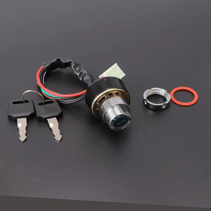 Car Motorcycle Ignition Switch 3 Position 6 Wire With 2 Keys for