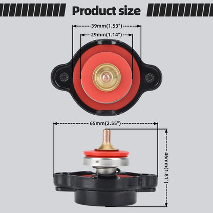 Motorcycle High Pressure Radiator Cap 0.9~1.8 Bar With Temperature