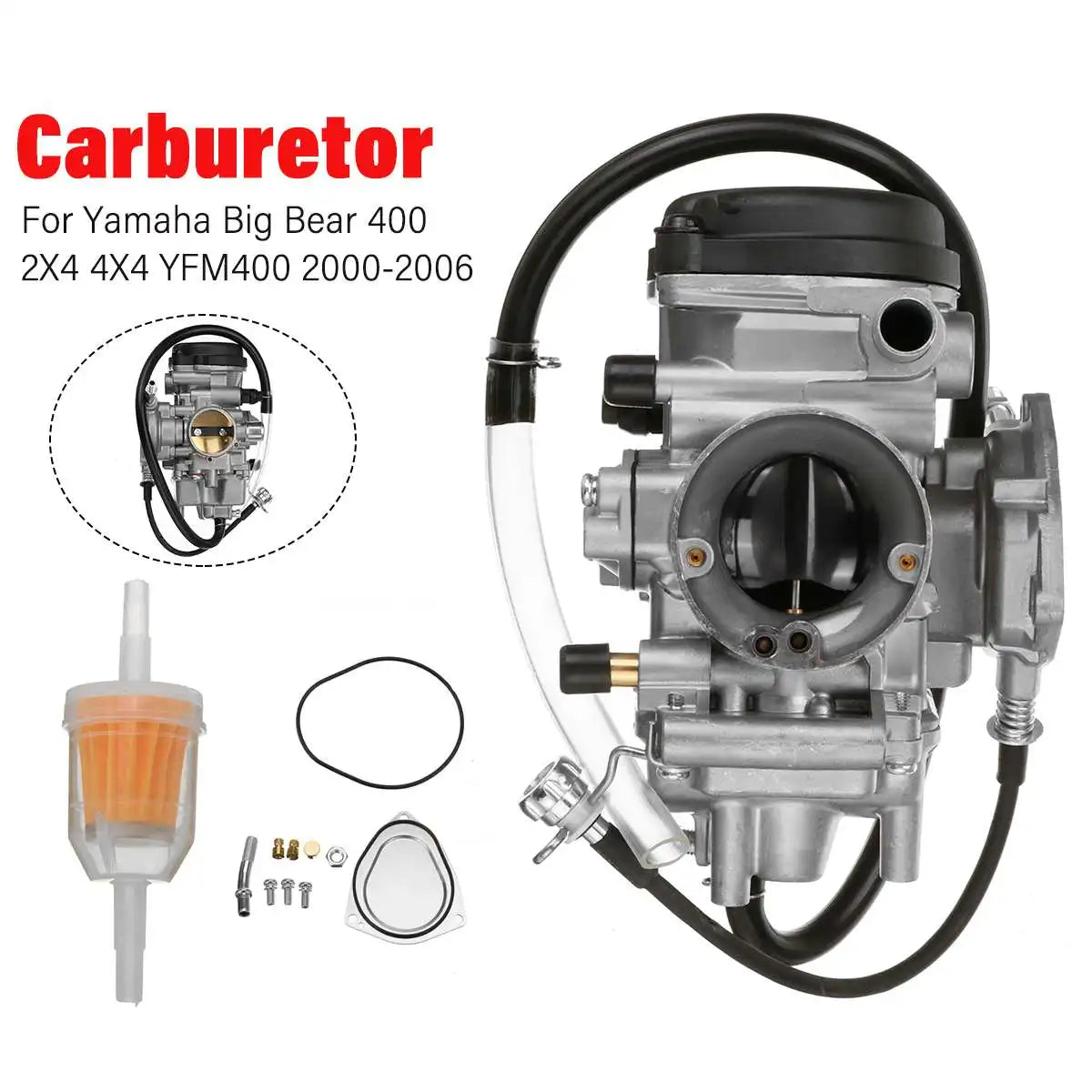 Carburetor For Yamaha YFM350 YFM400 Grizzly 350 400 450 Bruin Big Bear