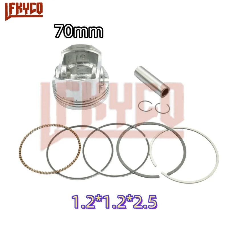 Engine Parts 70mm Big Bore Piston for Zongshen Honda CG250 CG 250 To